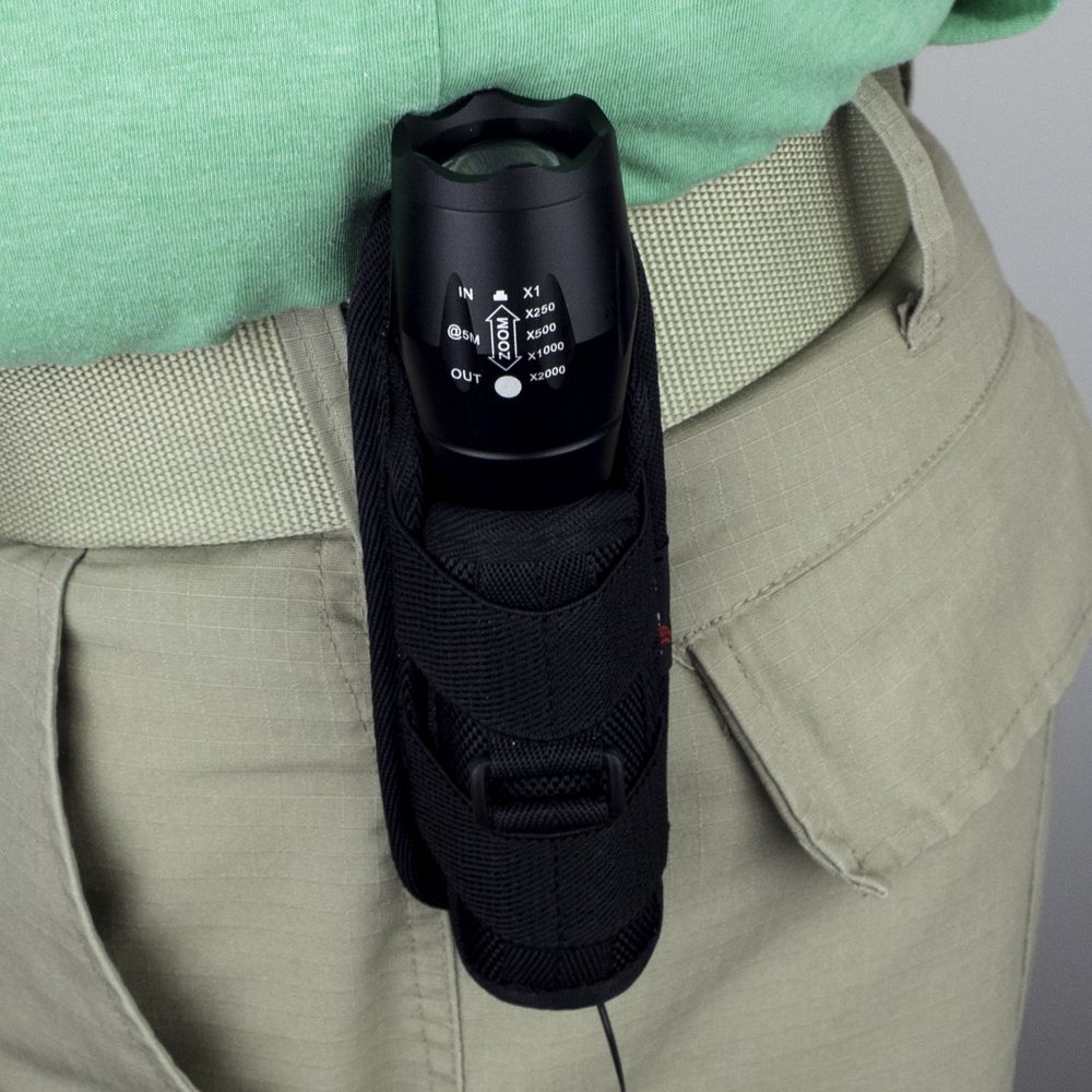 Flashlight Holster with Tactical Flashlight