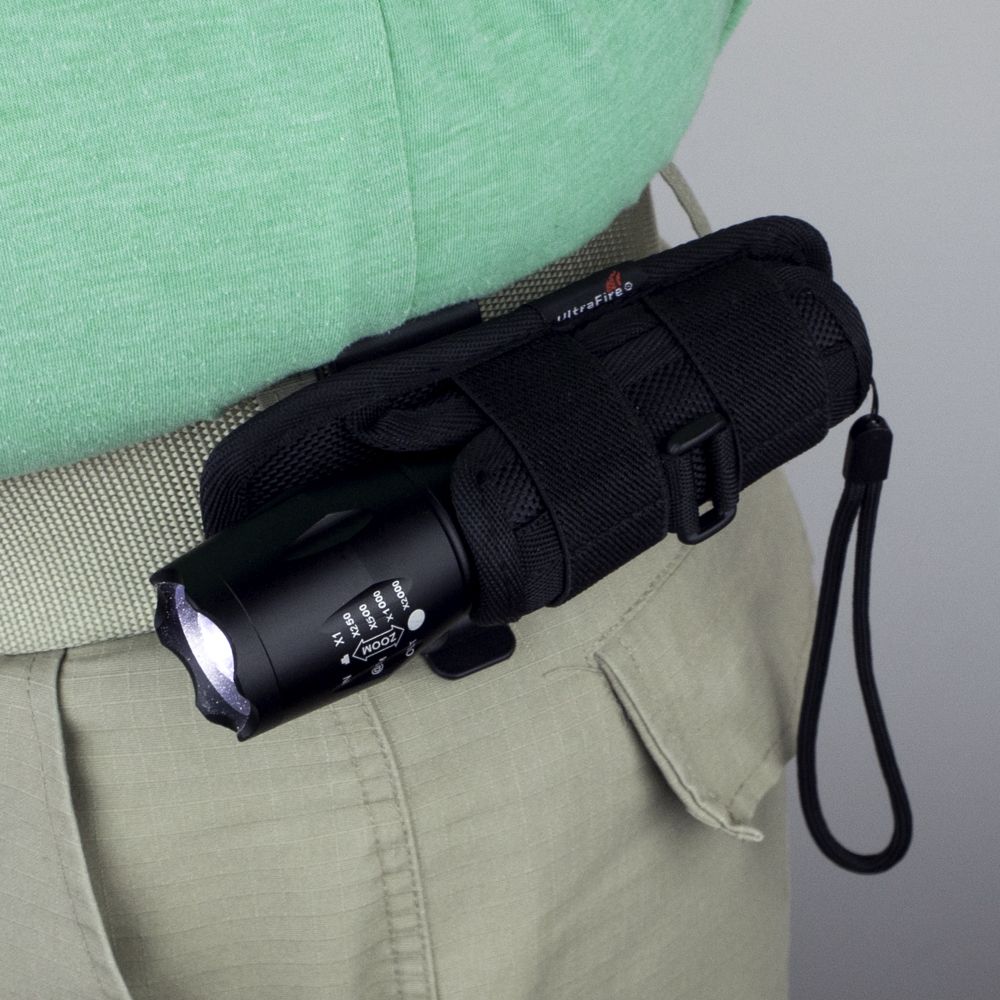 Flashlight Holster with Tactical Flashlight