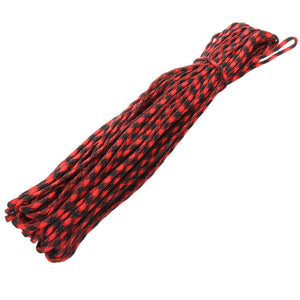 100 Ft 550 Paracord Red/Black