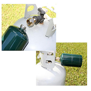 Propane Refill Adapter and Gas Canister